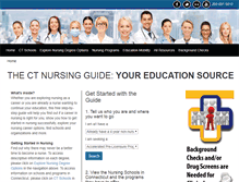 Tablet Screenshot of ctnursingguide.com